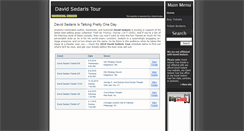 Desktop Screenshot of davidsedaristour.net